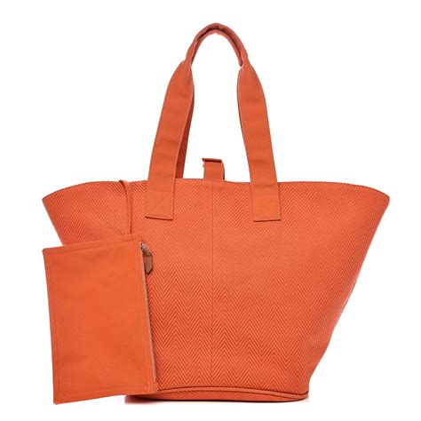 hermes canvas beach bag sale